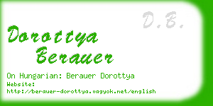 dorottya berauer business card